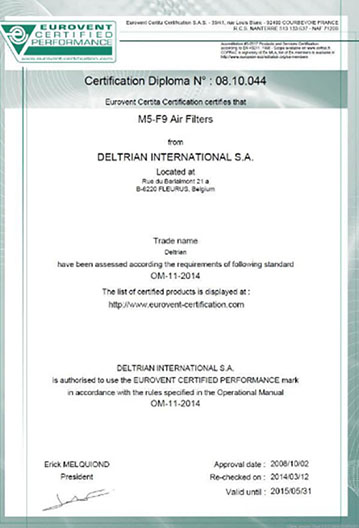 Eurovent-歐標(biāo)認(rèn)證